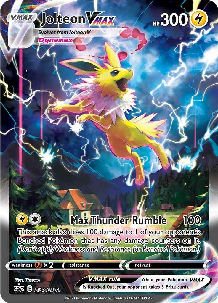 Jolteon VMAX - SWSH184 (SWSH184) (Holofoil) [SWSH: Sword & Shield Promo Cards]